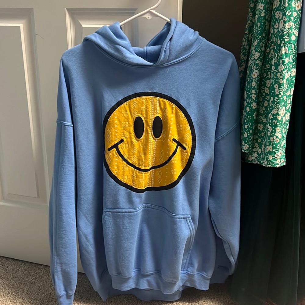 smiley hoodie
